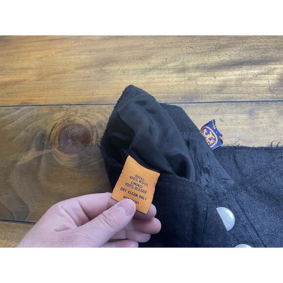 Tory Burch Wide-Legged Sailor Pants Size 8 Black Wool Flare Leg Buttons - Picture 6 of 11